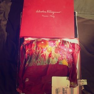 Salvatore Ferragamo silk scarf